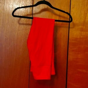 Red metallic Light n Tight hi-rise 7/8 24" size 4